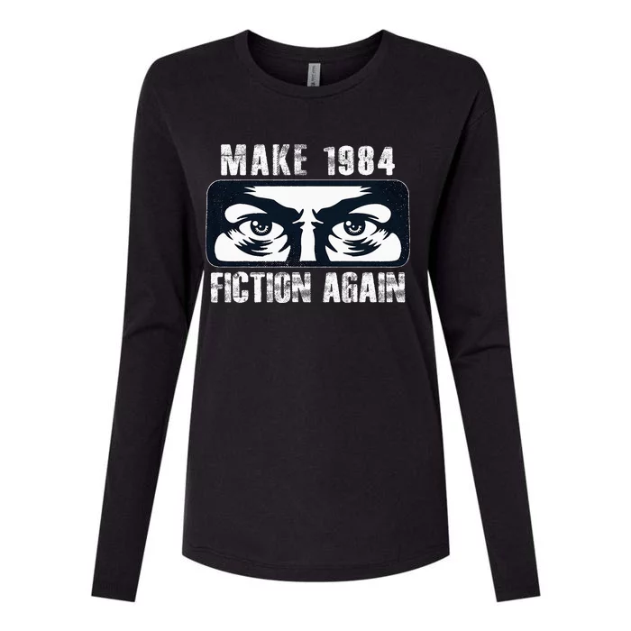 Make 1984 Fiction Again Womens Cotton Relaxed Long Sleeve T-Shirt