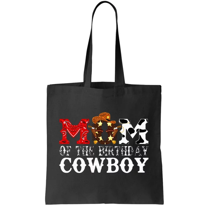 Mom 1st First Birthday Cowboy Western Rodeo Party Matching Tote Bag