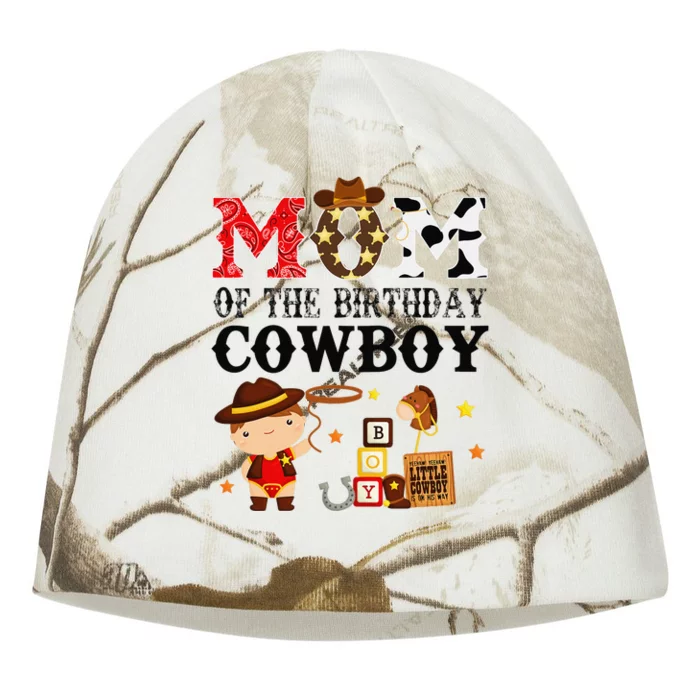 Mom 1st First Birthday Cow Western Rodeo Party Matching Kati - Camo Knit Beanie