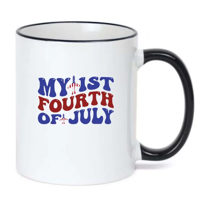 My 1st Fourth Of July Memorial Day Gift Black Color Changing Mug