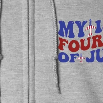 My 1st Fourth Of July Memorial Day Gift Full Zip Hoodie