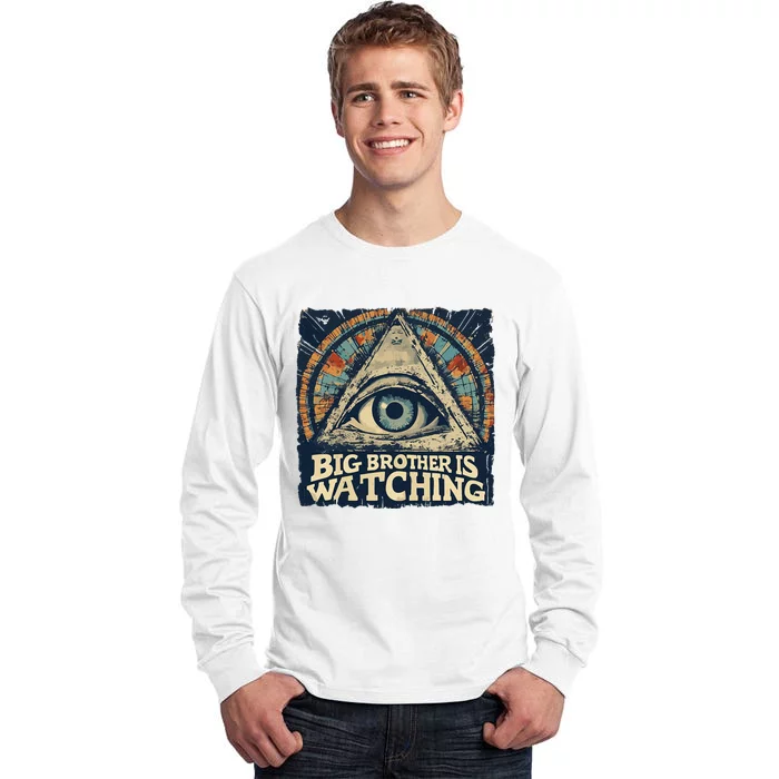 Make 1984 Fiction Again Big Brother Is Watching You Tall Long Sleeve T-Shirt