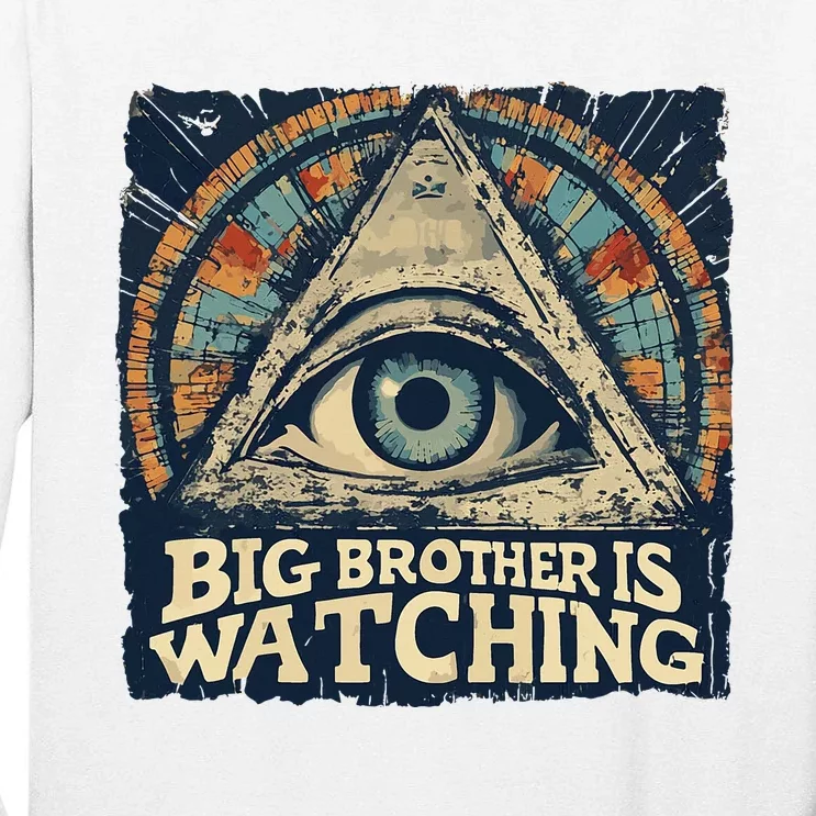 Make 1984 Fiction Again Big Brother Is Watching You Tall Long Sleeve T-Shirt