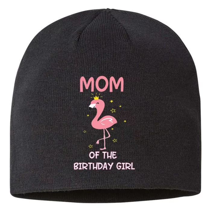 Mom 1st First Birthday Matching Family Flamingo Themed Party 8 1/2in Sustainable Knit Beanie