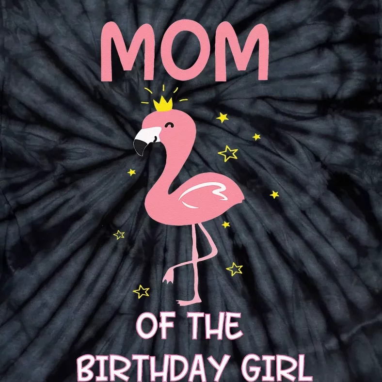 Mom 1st First Birthday Matching Family Flamingo Themed Party Tie-Dye T-Shirt