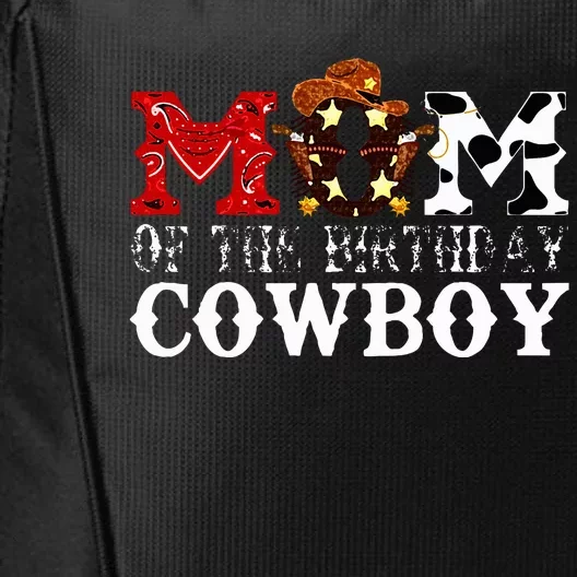 Mom 1st First Birthday Cowboy Western Rodeo City Backpack