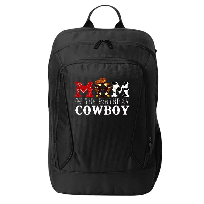 Mom 1st First Birthday Cowboy Western Rodeo City Backpack