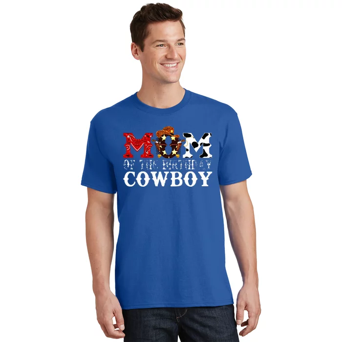 Mom 1st First Birthday Cowboy Western Rodeo T-Shirt