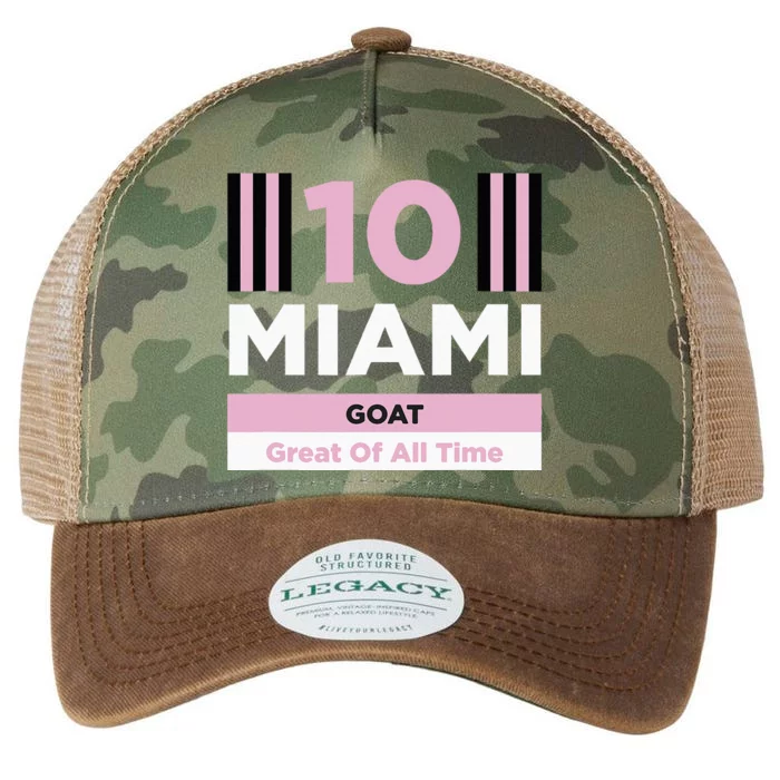 Miami 10 GOAT Legacy Tie Dye Trucker Hat