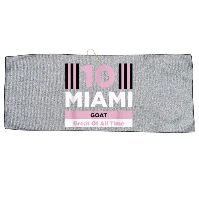 Miami 10 GOAT Large Microfiber Waffle Golf Towel