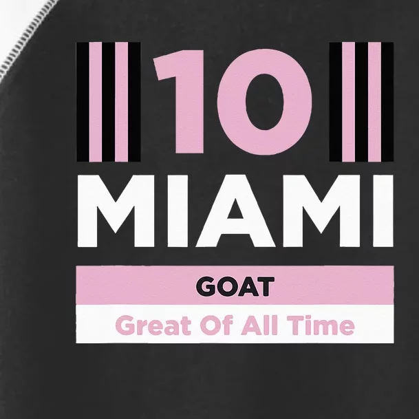 Miami 10 GOAT Toddler Fine Jersey T-Shirt