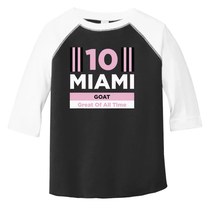 Miami 10 GOAT Toddler Fine Jersey T-Shirt