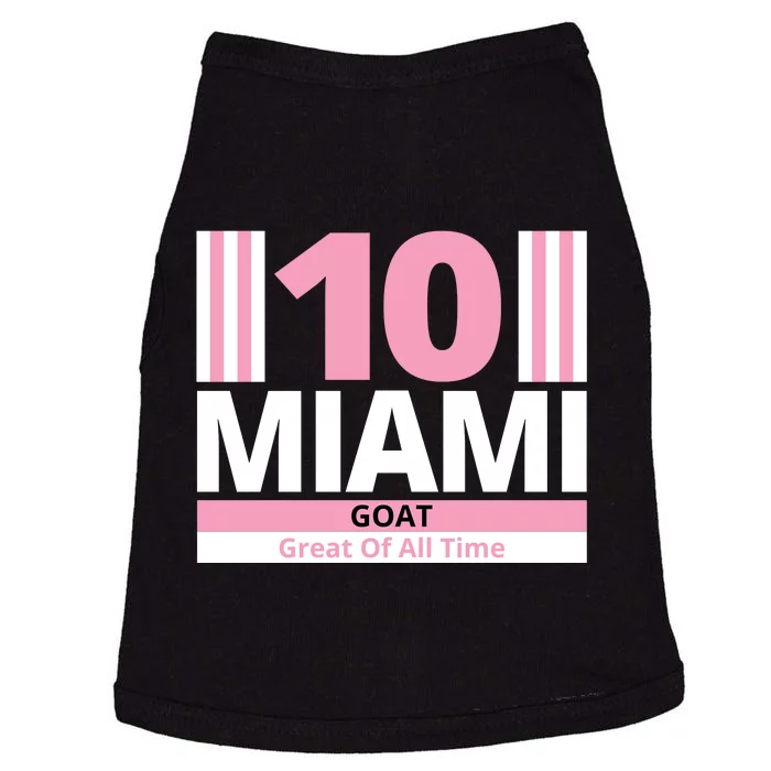 Miami 10 Goat Great Of All Time Doggie Tank