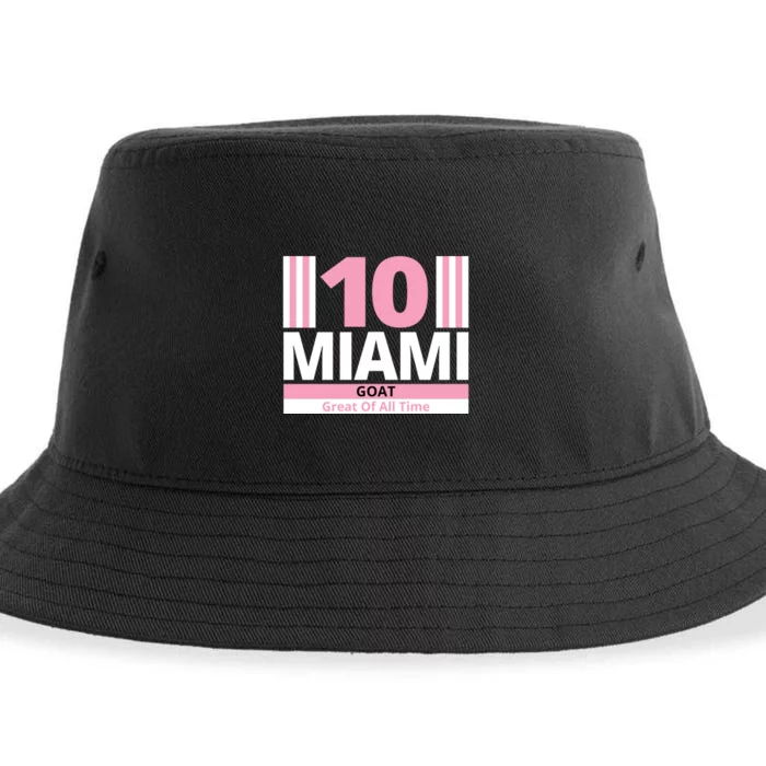 Miami 10 Goat Great Of All Time Sustainable Bucket Hat