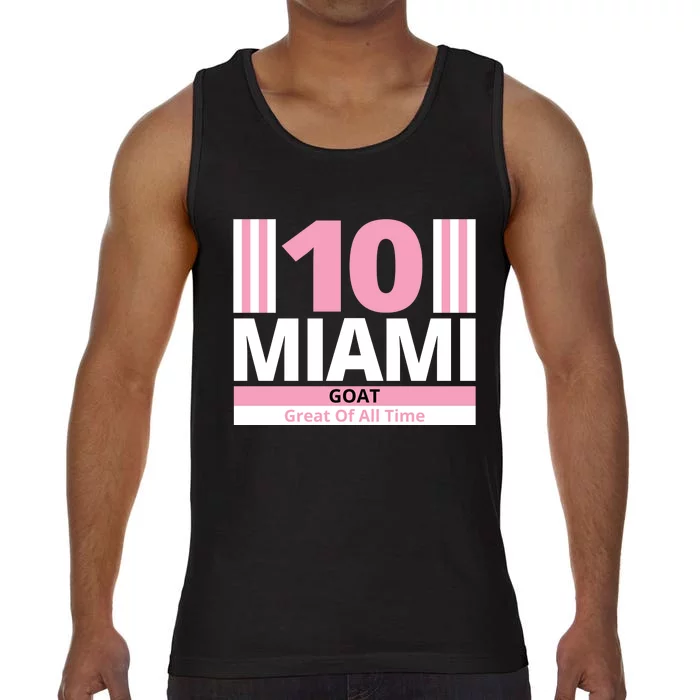 Miami 10 Goat Great Of All Time Comfort Colors® Tank Top