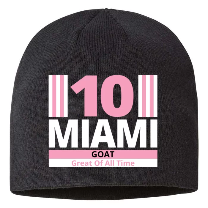 Miami 10 Goat Great Of All Time 8 1/2in Sustainable Knit Beanie