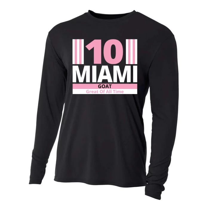 Miami 10 Goat Great Of All Time Cooling Performance Long Sleeve Crew