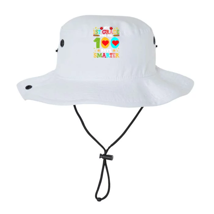 My 1st Grade Are 100 Days Smarter Happy 100th Day Gift Legacy Cool Fit Booney Bucket Hat