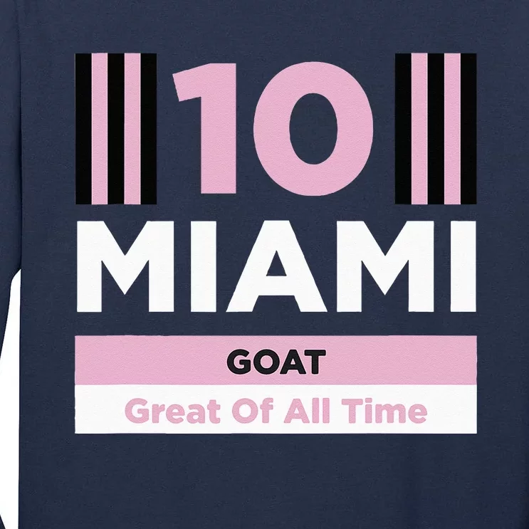 Miami 10 GOAT Tall Long Sleeve T-Shirt