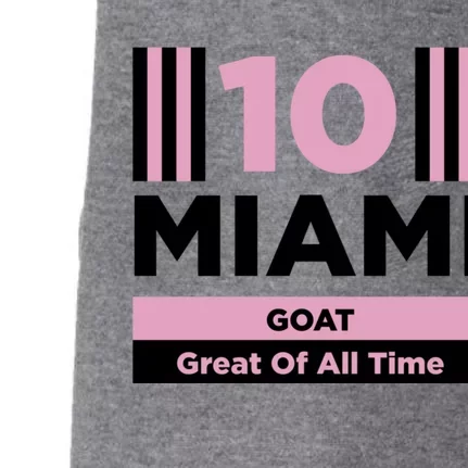 Miami 10 GOAT Great Of All Time Doggie 3-End Fleece Hoodie