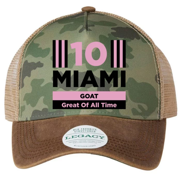 Miami 10 GOAT Legacy Tie Dye Trucker Hat