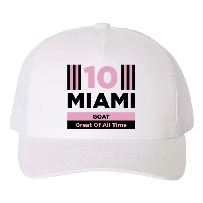 Miami 10 GOAT Yupoong Adult 5-Panel Trucker Hat