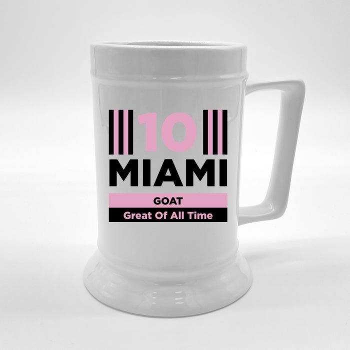 Miami 10 GOAT Front & Back Beer Stein