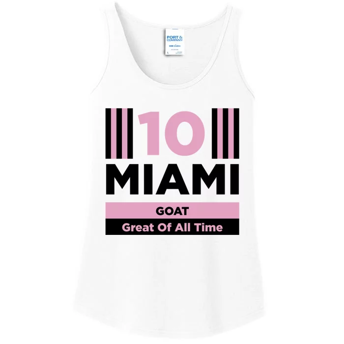 Miami 10 GOAT Ladies Essential Tank