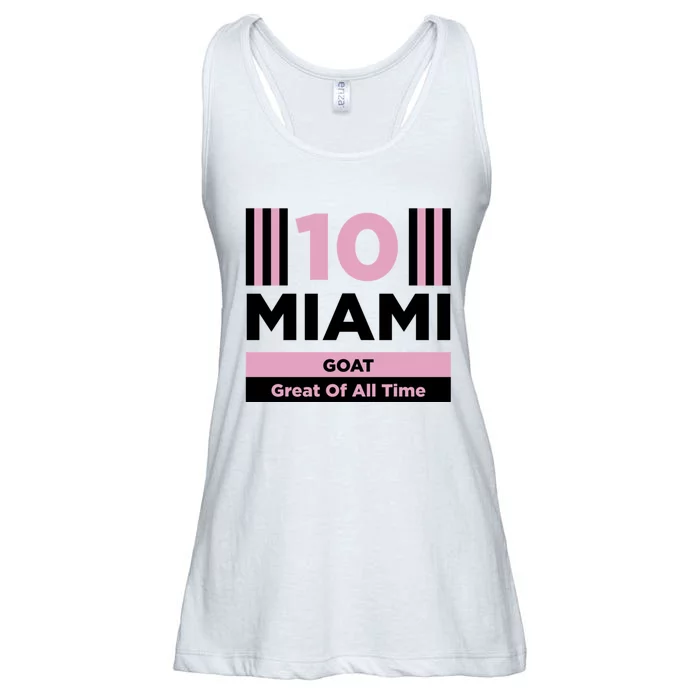 Miami 10 GOAT Ladies Essential Flowy Tank