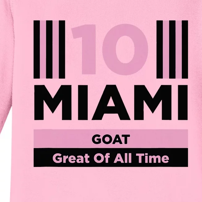 Miami 10 Goat Baby Long Sleeve Bodysuit