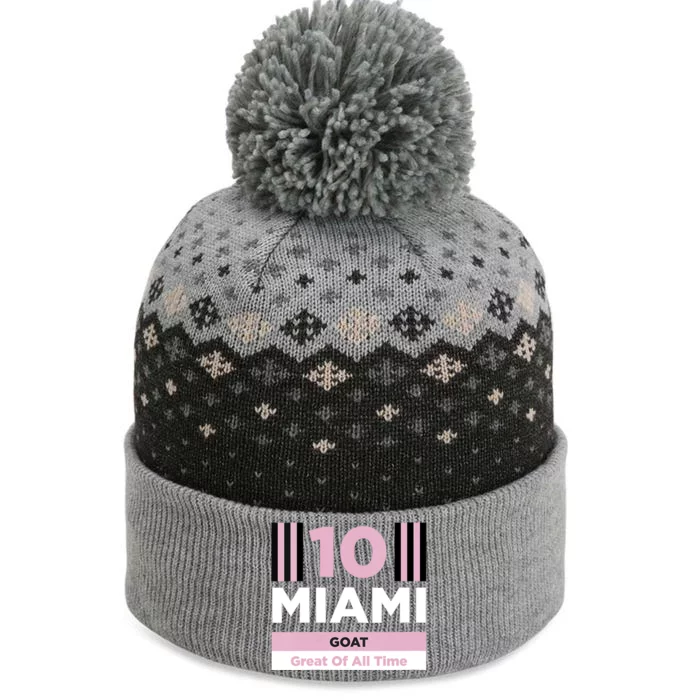 Miami 10 GOAT The Baniff Cuffed Pom Beanie