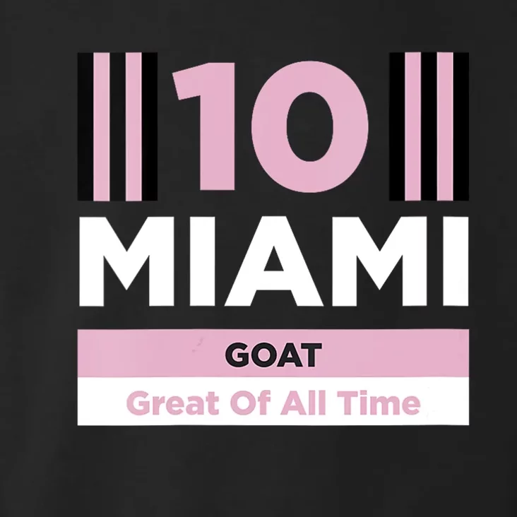 Miami 10 GOAT Toddler Hoodie