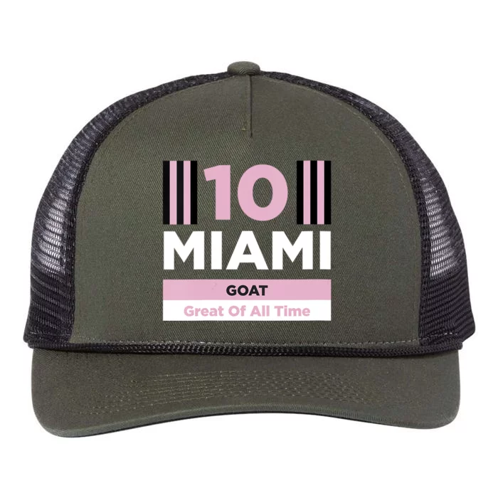 Miami 10 GOAT Retro Rope Trucker Hat Cap