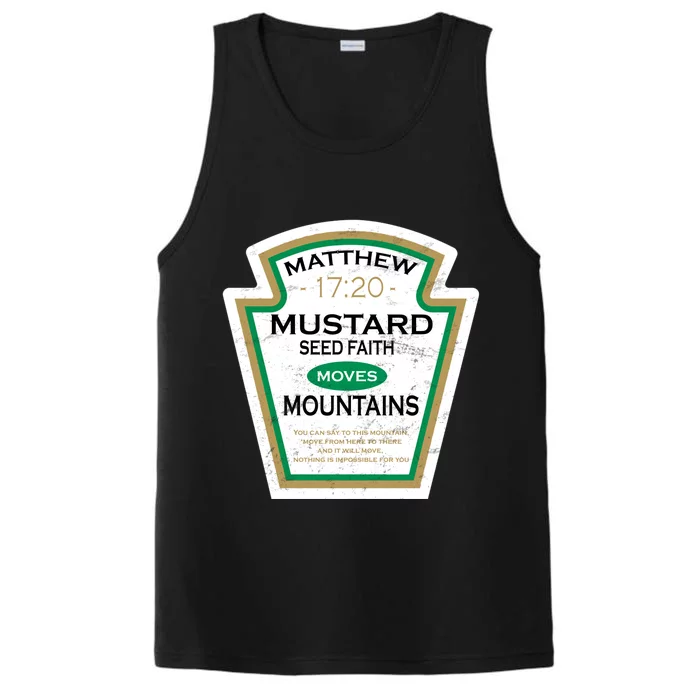 Matthew 17:20 Mustard Label Performance Tank