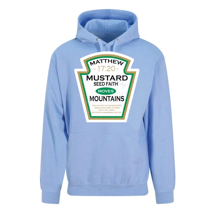 Matthew 17:20 Mustard Label Unisex Surf Hoodie