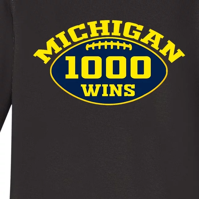 Michigan 1000 One Thousand Wins Baby Long Sleeve Bodysuit