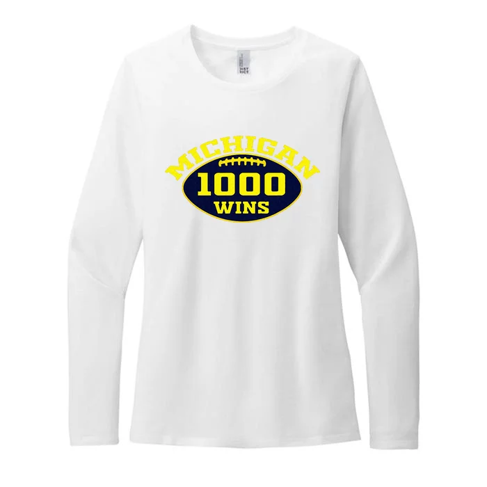 michigan 1000 one thousand wins Womens CVC Long Sleeve Shirt