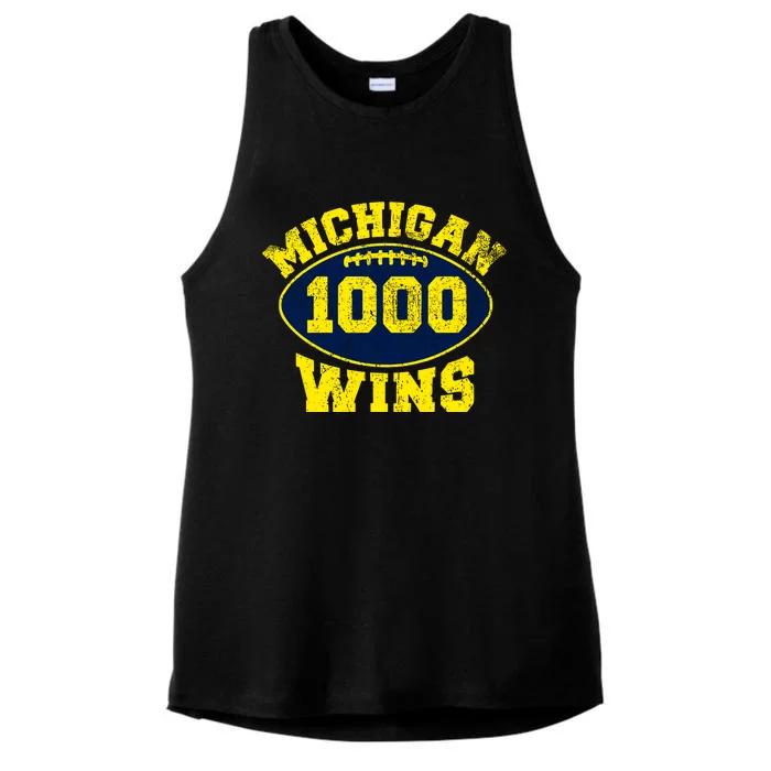 Michigan 1000 One Thousand Wins Ladies Tri-Blend Wicking Tank