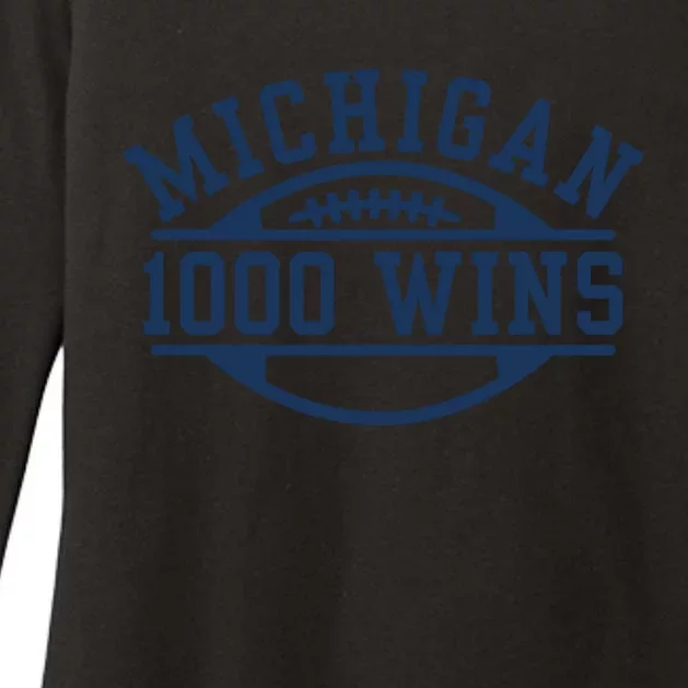 Michigan 1000 One Thousand Wins Womens CVC Long Sleeve Shirt