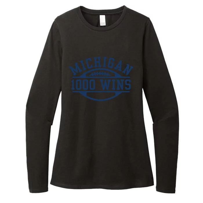 Michigan 1000 One Thousand Wins Womens CVC Long Sleeve Shirt