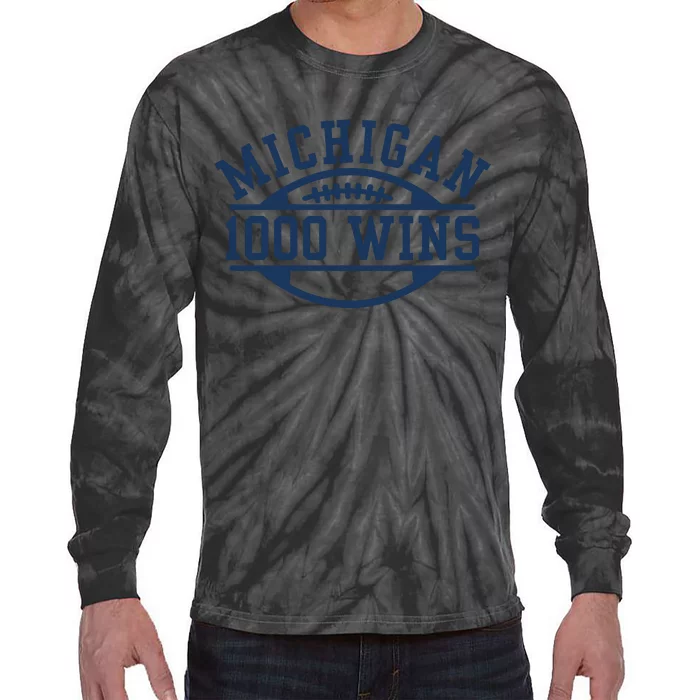 Michigan 1000 One Thousand Wins Tie-Dye Long Sleeve Shirt