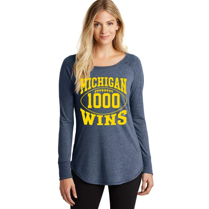 Michigan 1000 One Thousand Wins Women's Perfect Tri Tunic Long Sleeve Shirt