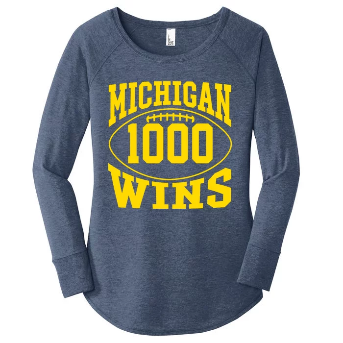 Michigan 1000 One Thousand Wins Women's Perfect Tri Tunic Long Sleeve Shirt