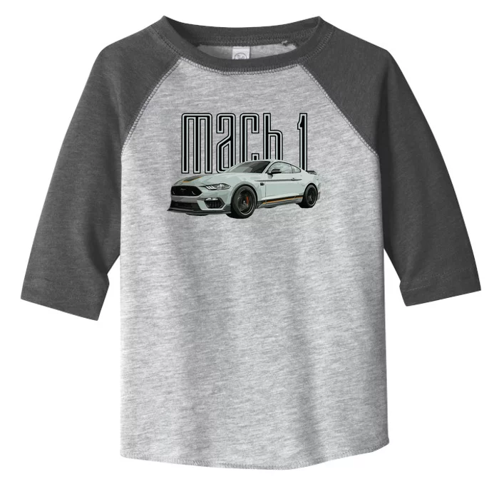 Mach 1 Performance Car 5.0 Liter V8 Muscle Toddler Fine Jersey T-Shirt