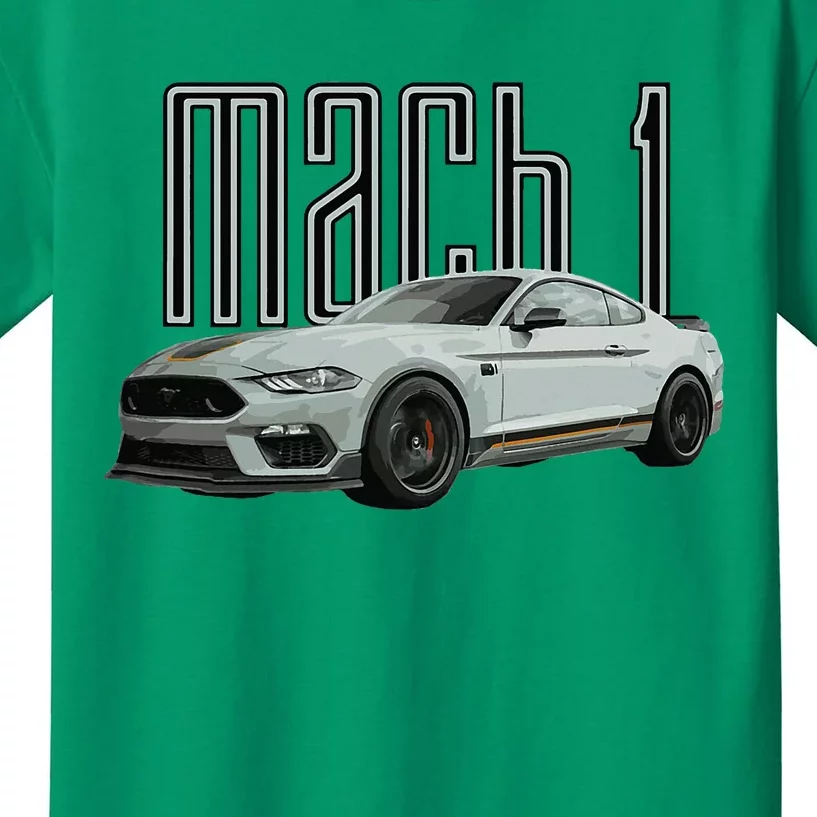 Mach 1 Performance Car 5.0 Liter V8 Muscle Kids T-Shirt