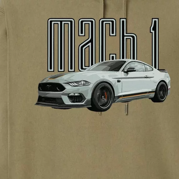 Mach 1 Performance Car 5.0 Liter V8 Muscle Premium Hoodie