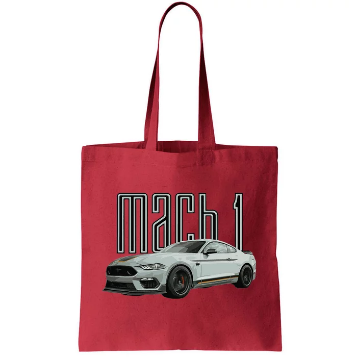 Mach 1 Performance Car 5.0 Liter V8 Muscle Tote Bag