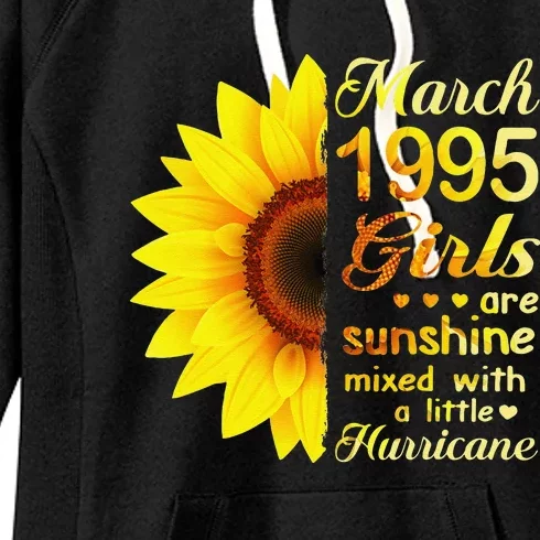 Marchs 1995 Sunflower 28th Birthday Women's Fleece Hoodie