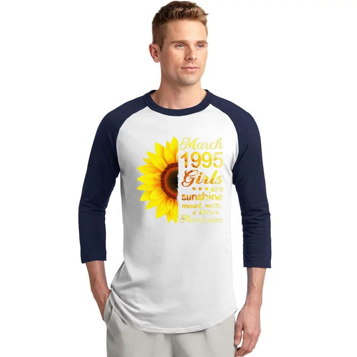 Marchs 1995 Sunflower 28th Birthday Baseball Sleeve Shirt