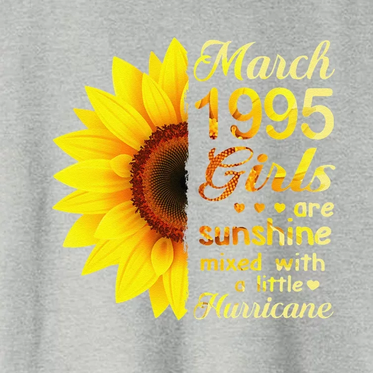 Marchs 1995 Sunflower 28th Birthday Women's Crop Top Tee